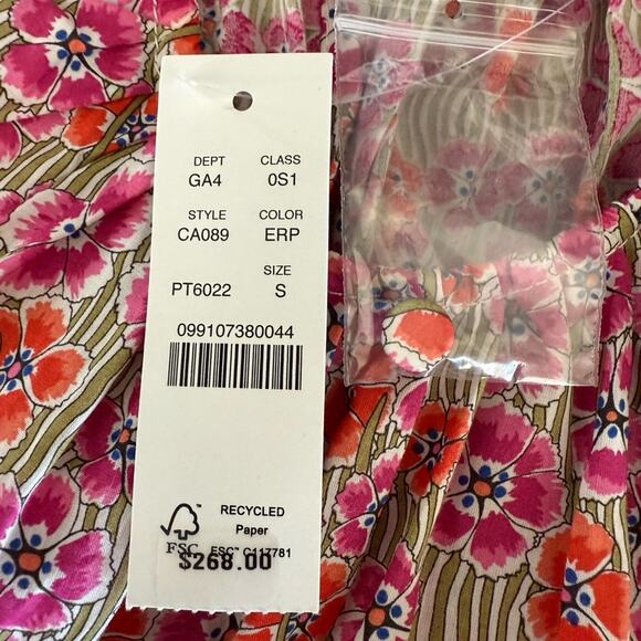 NWT J. Crew Tie-waist halter dress in Liberty Ellie Floral Fabric Size Small - Picture 9 of 15